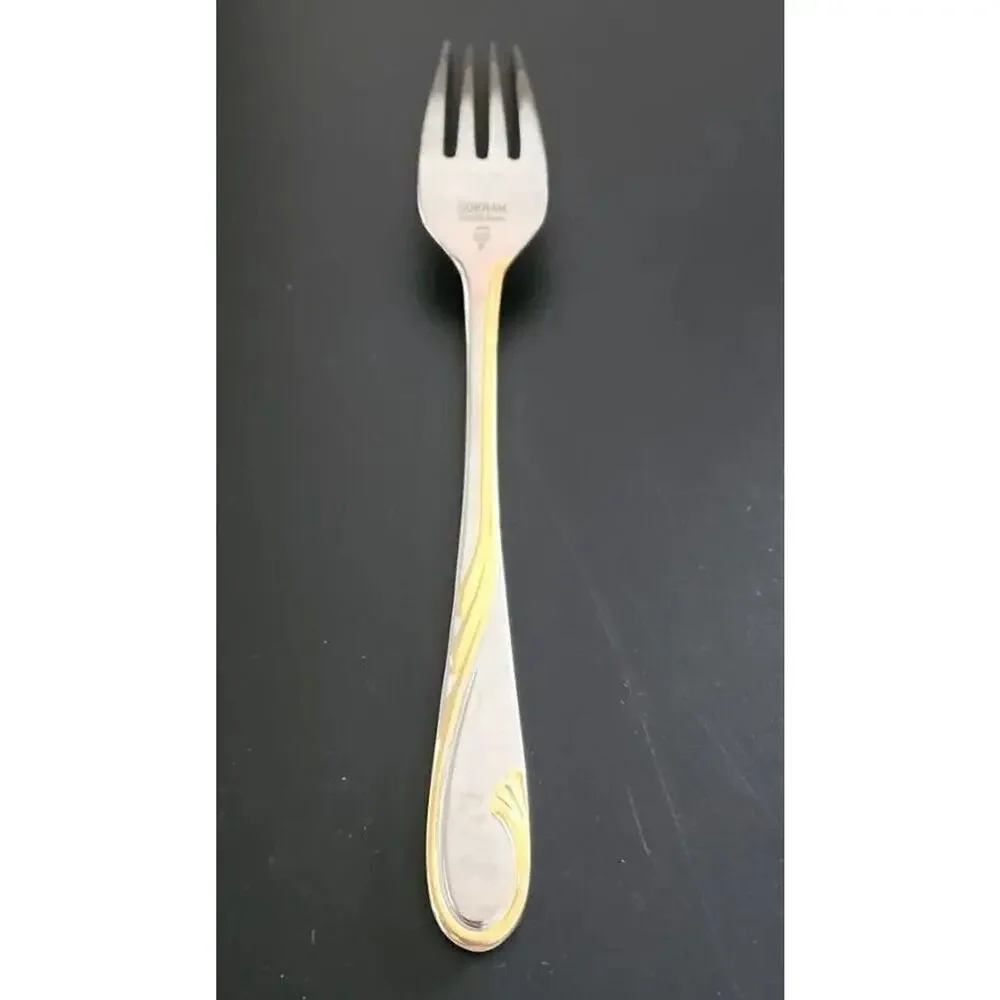 Gorham‎ Stainless Golden Swirl Dinner fork 7 7/8